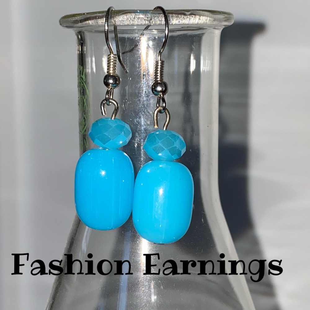 Blue Fashion Earings